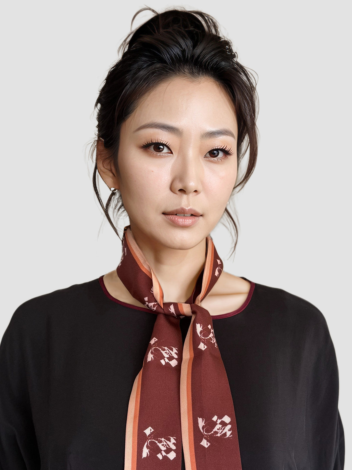 Alessia scarf - burgundy