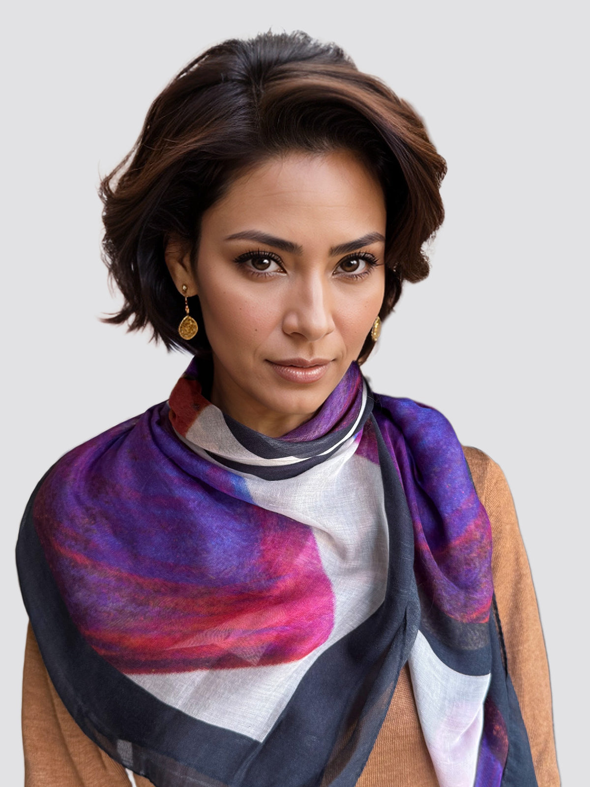 Pixel Dust scarf - Modal Cashmere